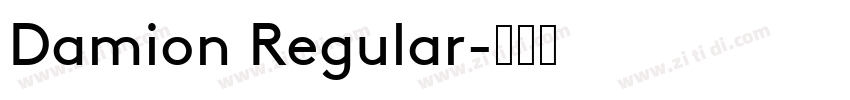 Damion Regular字体转换